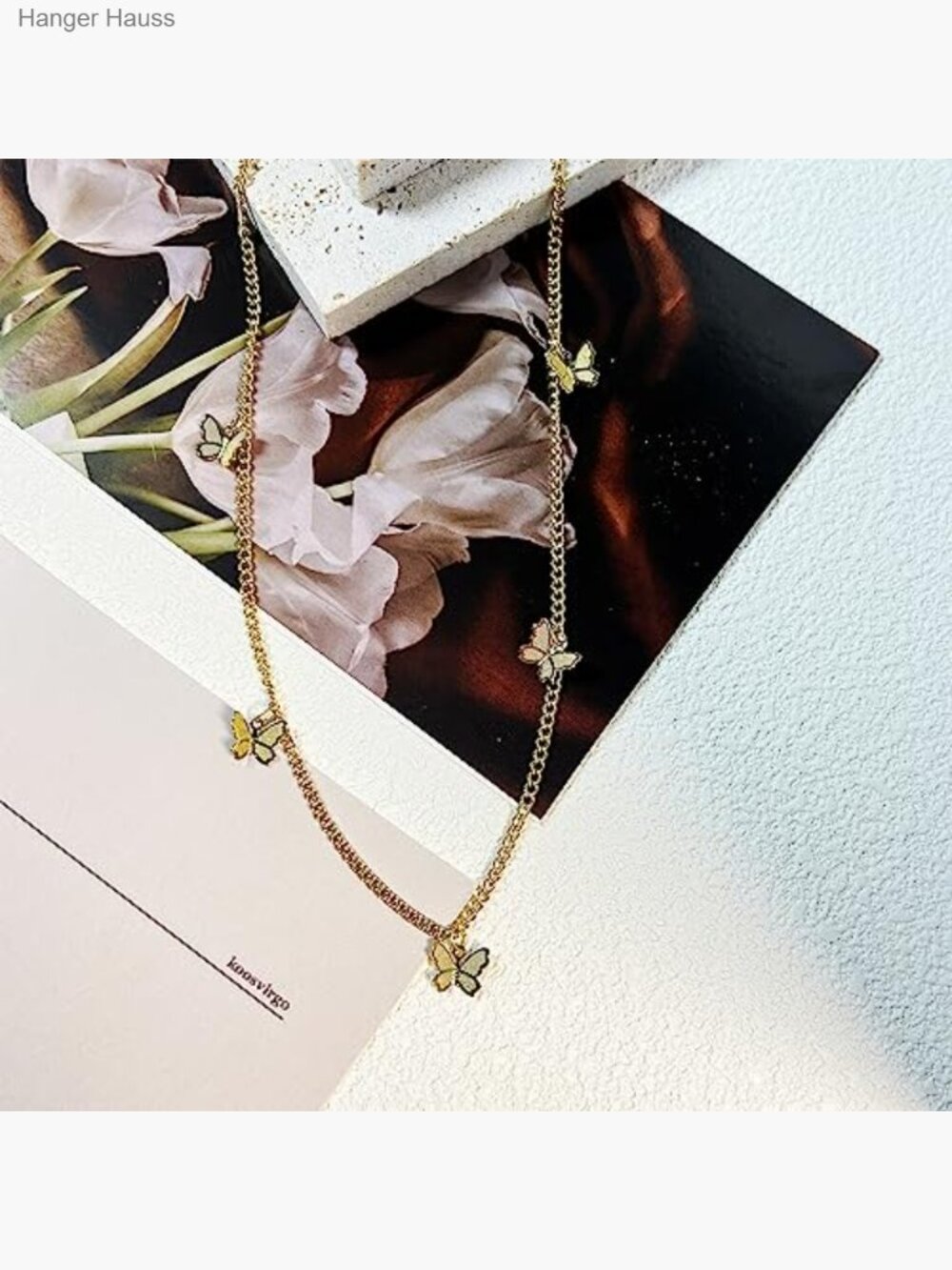 Dainty Gold Butterfly Bow Choker Necklace for Women - Picture 6 of 7